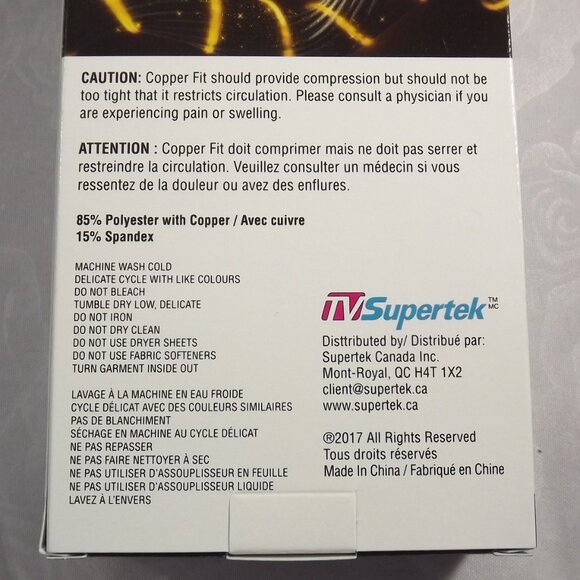 2 Compression Elbow Sleeves, Unisex, Black, Copper Fit - Picture 9 of 11